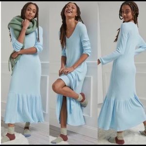 Anthropologie Taylor Flounced Maxi Dress